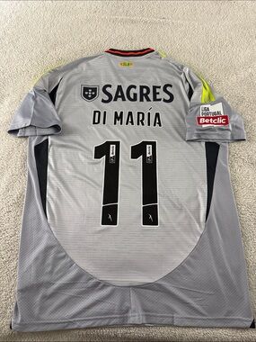 SL Benfica #11 Angel Di Maria 2024-25 Liga Portugal 🇵🇹 Adidas Away Third Jersey